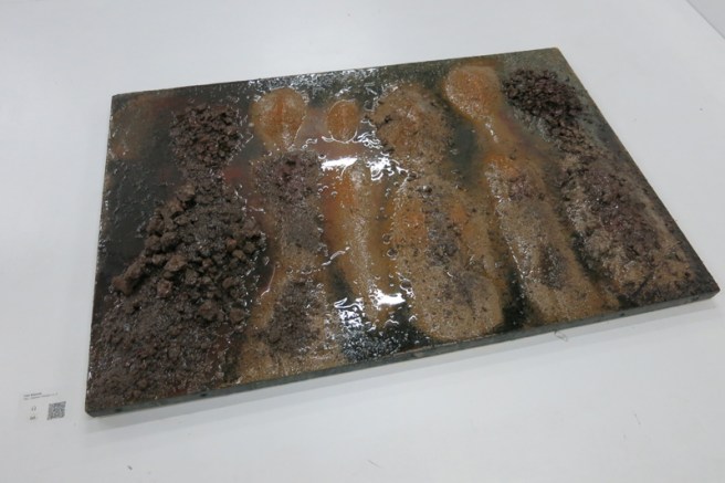 Vlad Basarab, Earth People No. 2, mixed media