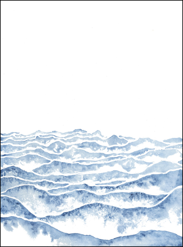 Emily Magone, watercolor titled Vast