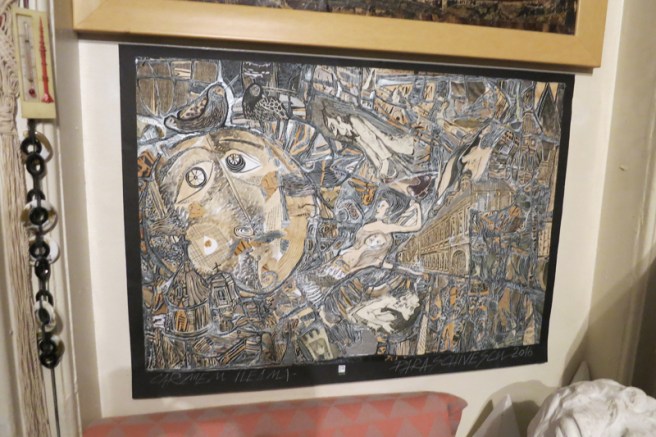 Carmen Paraschivescu, Crazy Bucharest, mixed media work