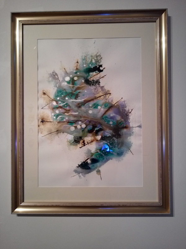 Watercolor by Ana Nicoara, personal exhibition at AnnArt Gallery, Bucharest, 2017