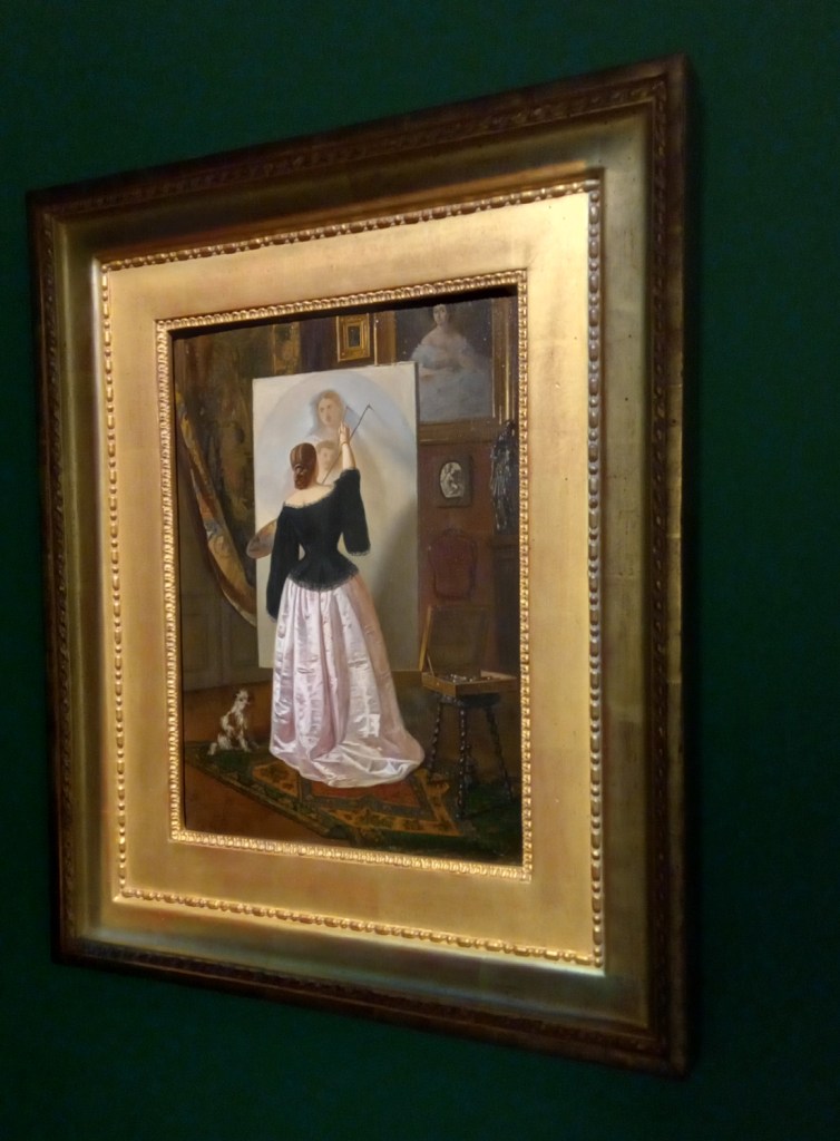 Lady Painting (Doamna pictand), by the Romanian painter Theodor Aman, 1862