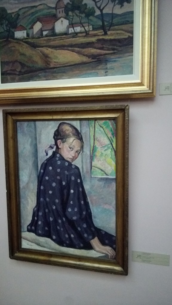 Portret de fetita (Portrait of a Little Girl), painting by Romanian artist Camil Ressu
