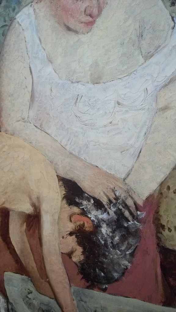 Detail of the painting Lautul (The Bath), by Romanian modern artist Stefan Luchian