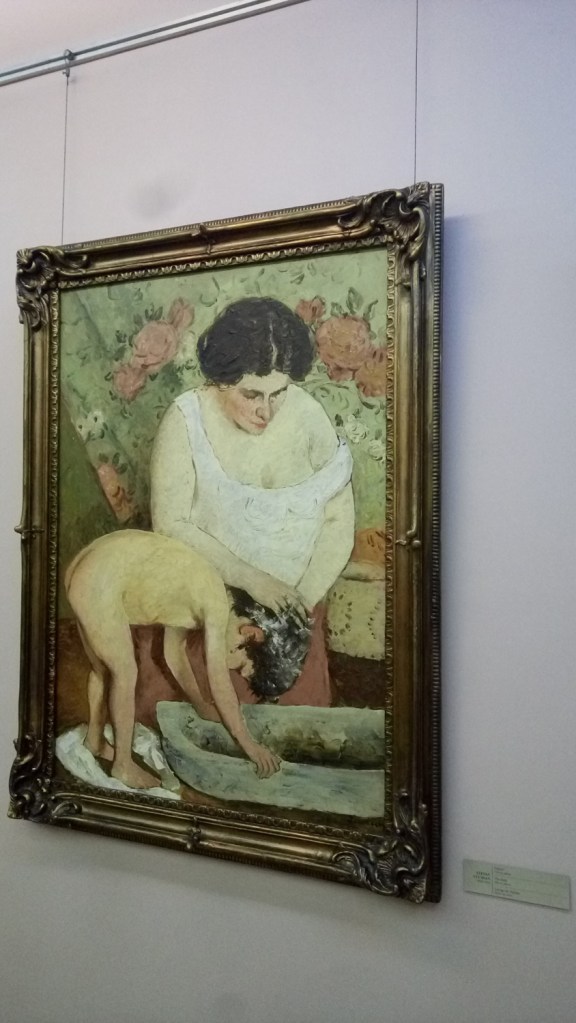 Lautul (The Bath), painting by the Romanian modern artist Stefan Luchian, at Muzeul Zambaccian in Bucuresti
